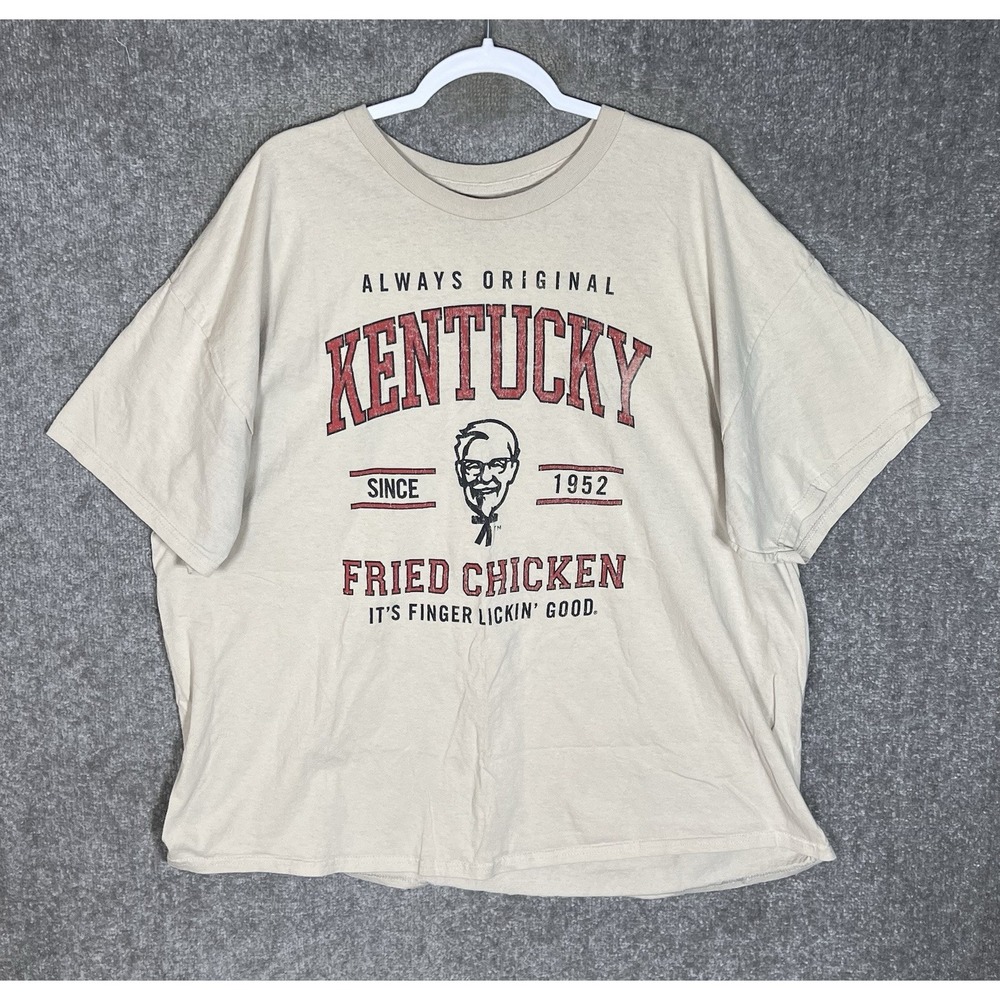 Kentucky Fried Chicken Finger Lickin Good T-shirt Mens Size XXXL KFC Colonel Tee